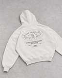 After The Effort Hoodie in white — back view