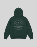 After The Effort Hoodie in green — back view