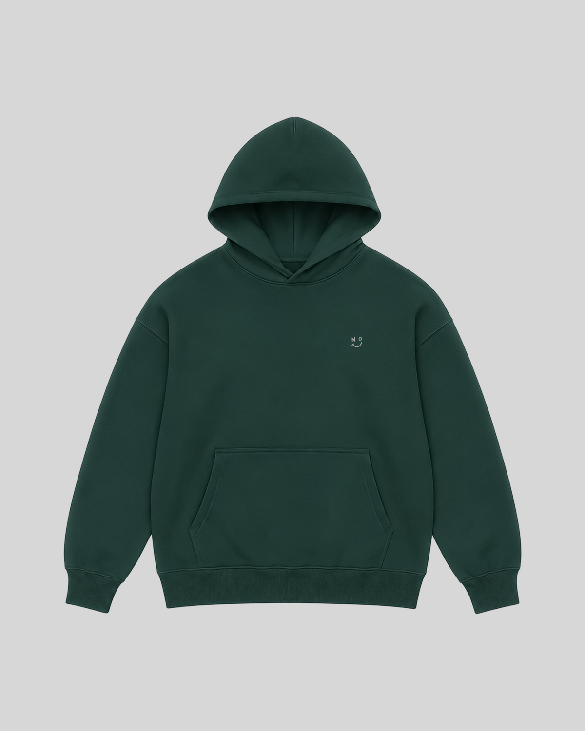 After The Effort Hoodie in green — front view