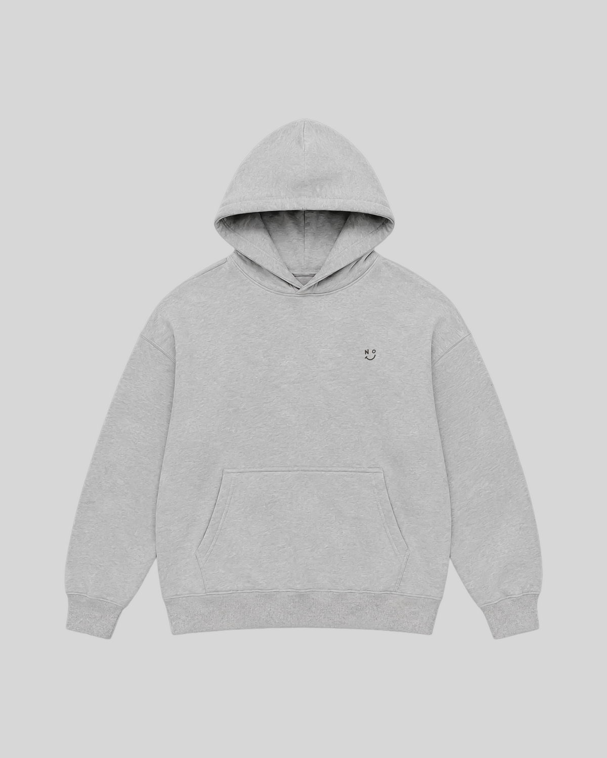 After The Effort Hoodie in grey — front view