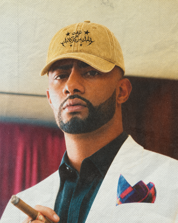 All Talk Cap in Pale Yellow — lifestyle cover