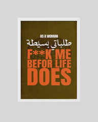 As A women white frame