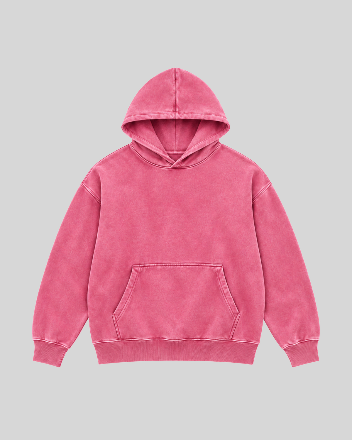 Beautiful Misfits Washed Hoodie — pink — front view