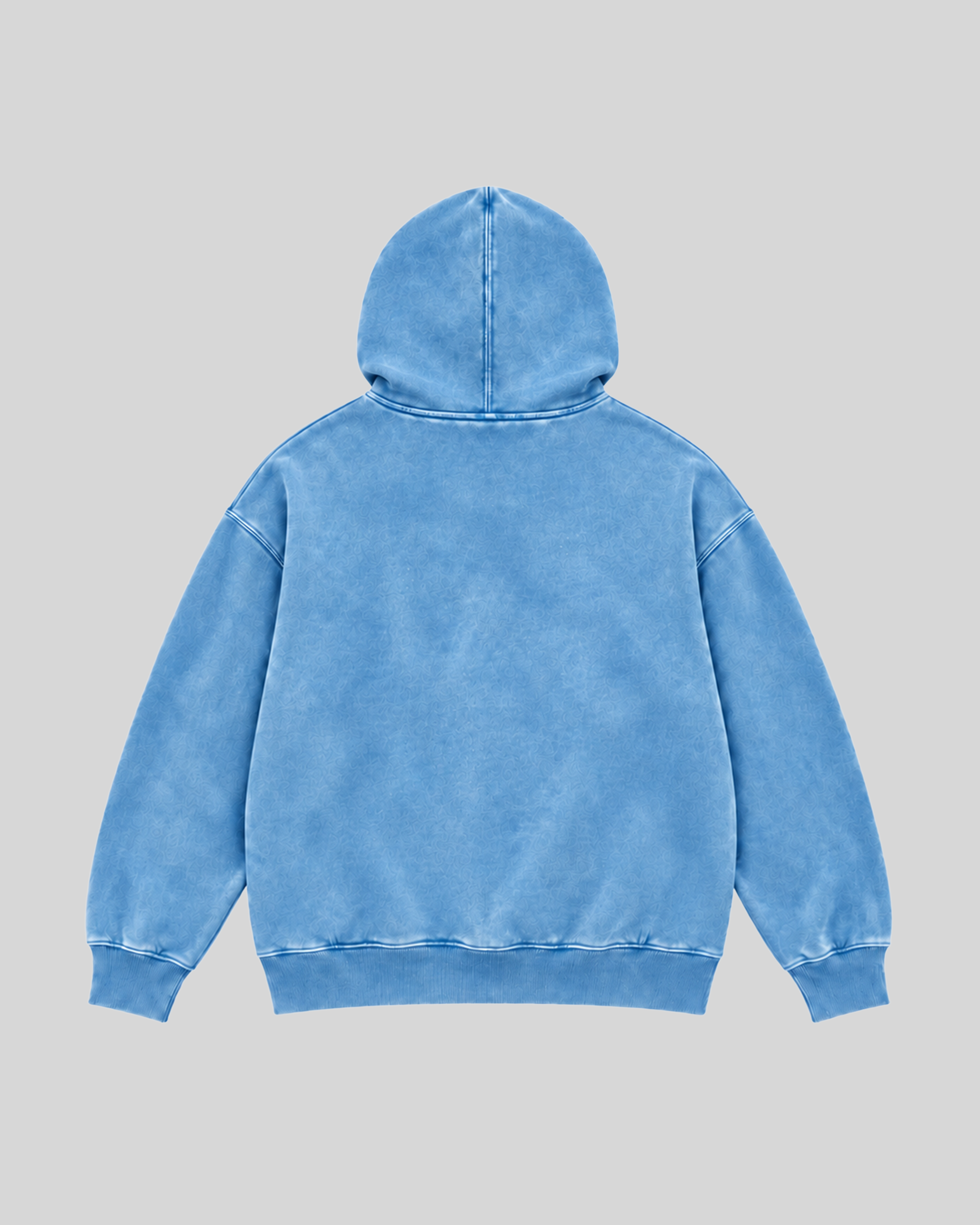 Built on Character Washed Hoodie 6 Back BLUE