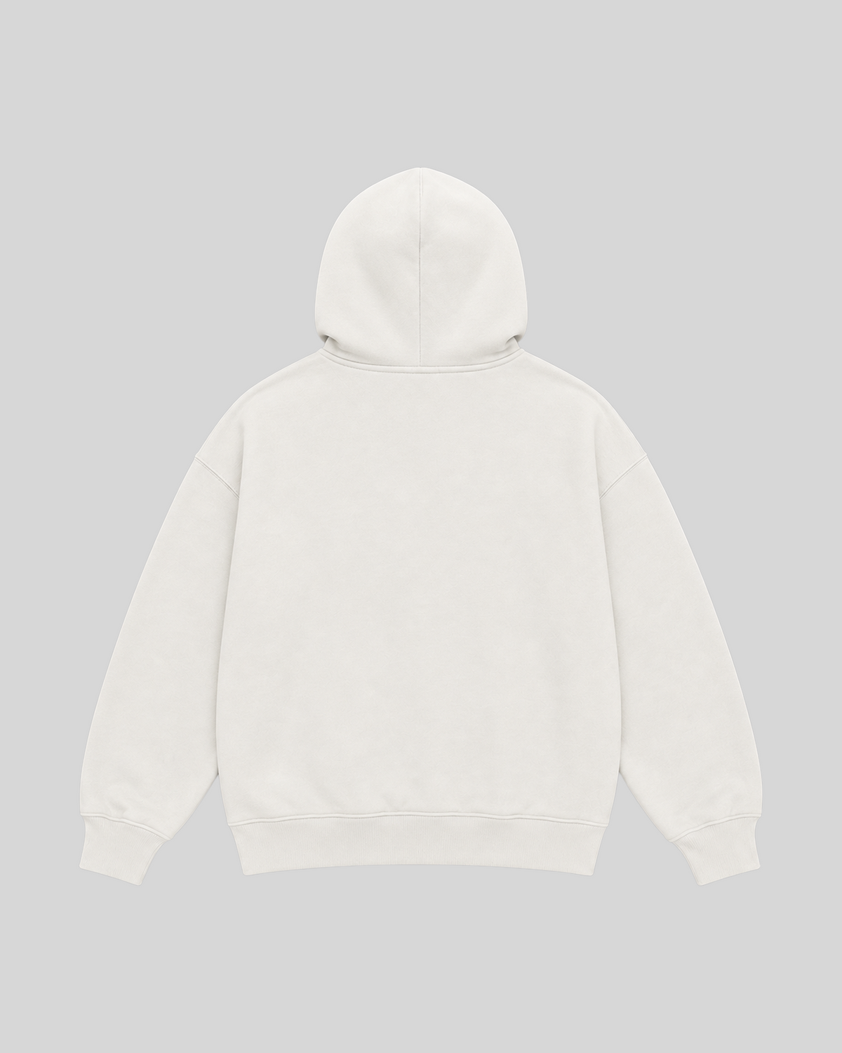 Egyptian Division Hoodie in white — back view