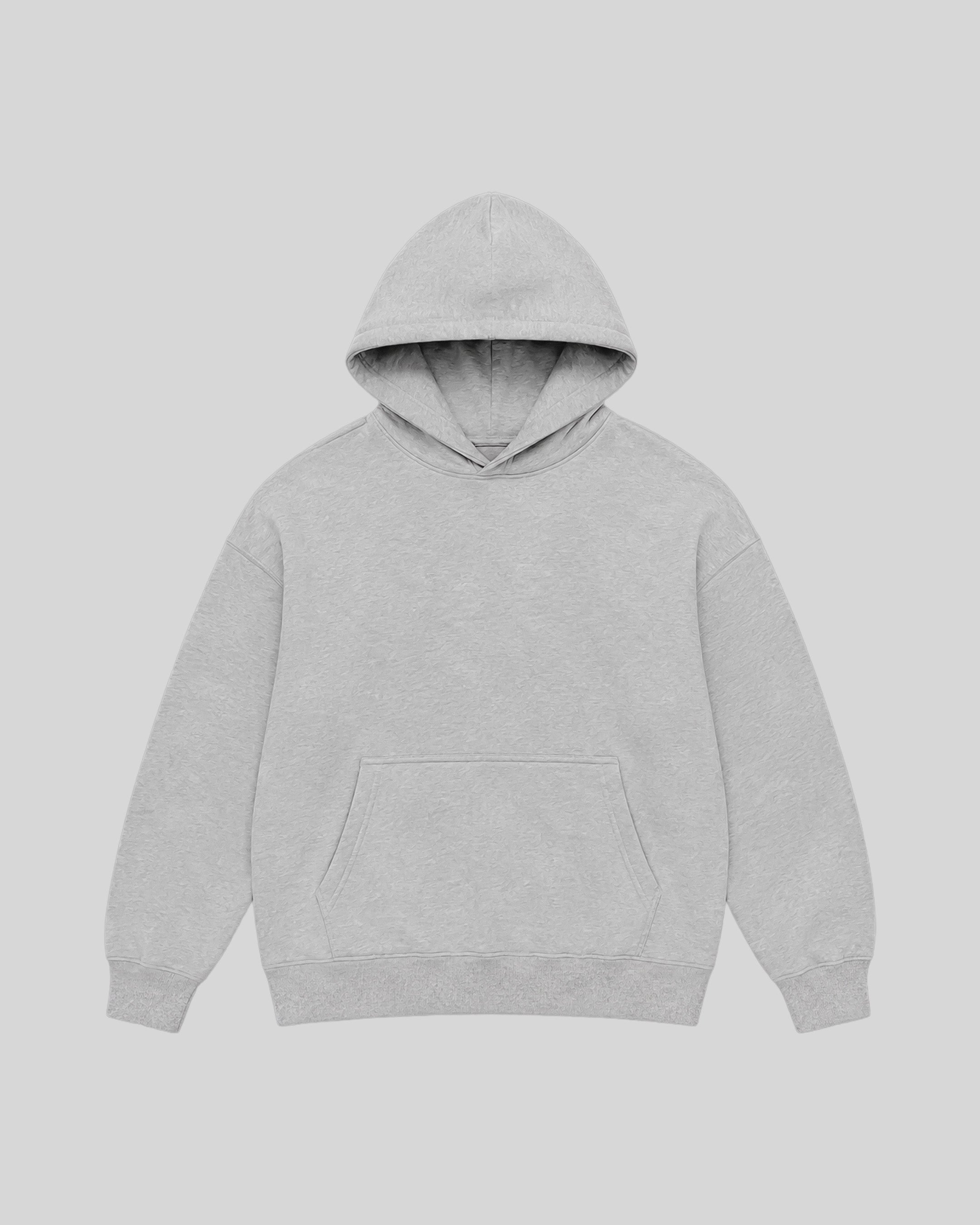 Forever Hoodie in grey, front view