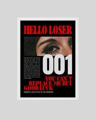 Hello Loser white frame