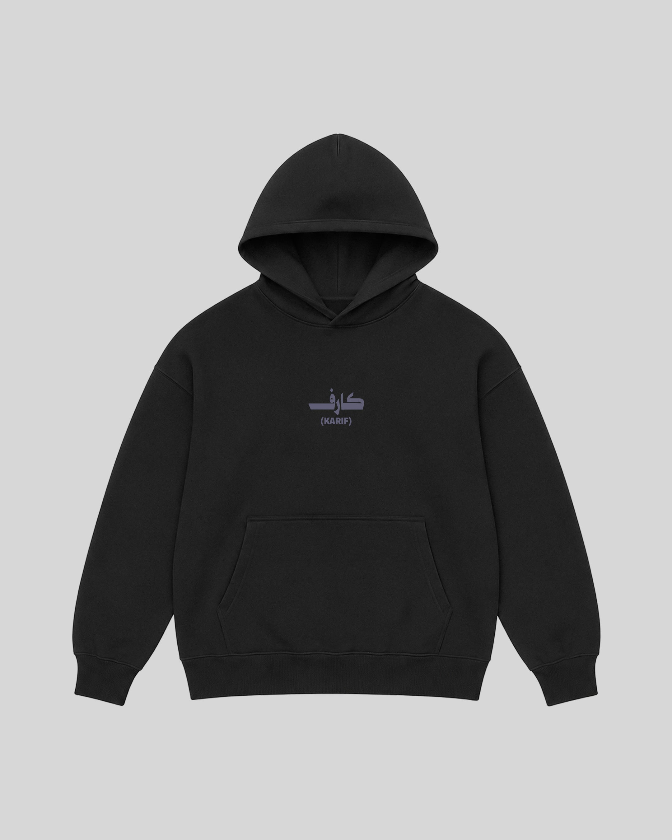 Karif Hoodie in black, front view