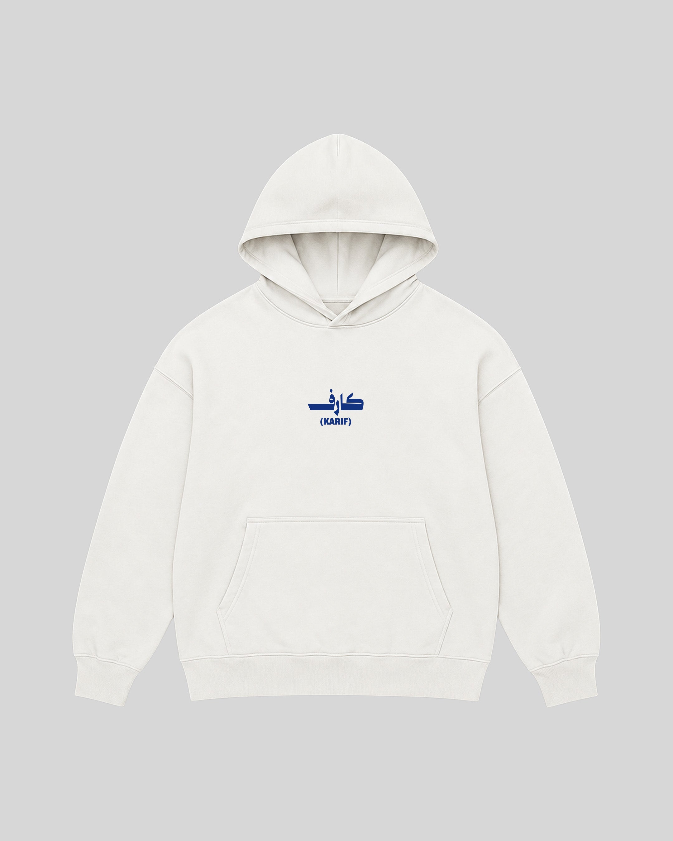 Karif Hoodie in white, front view