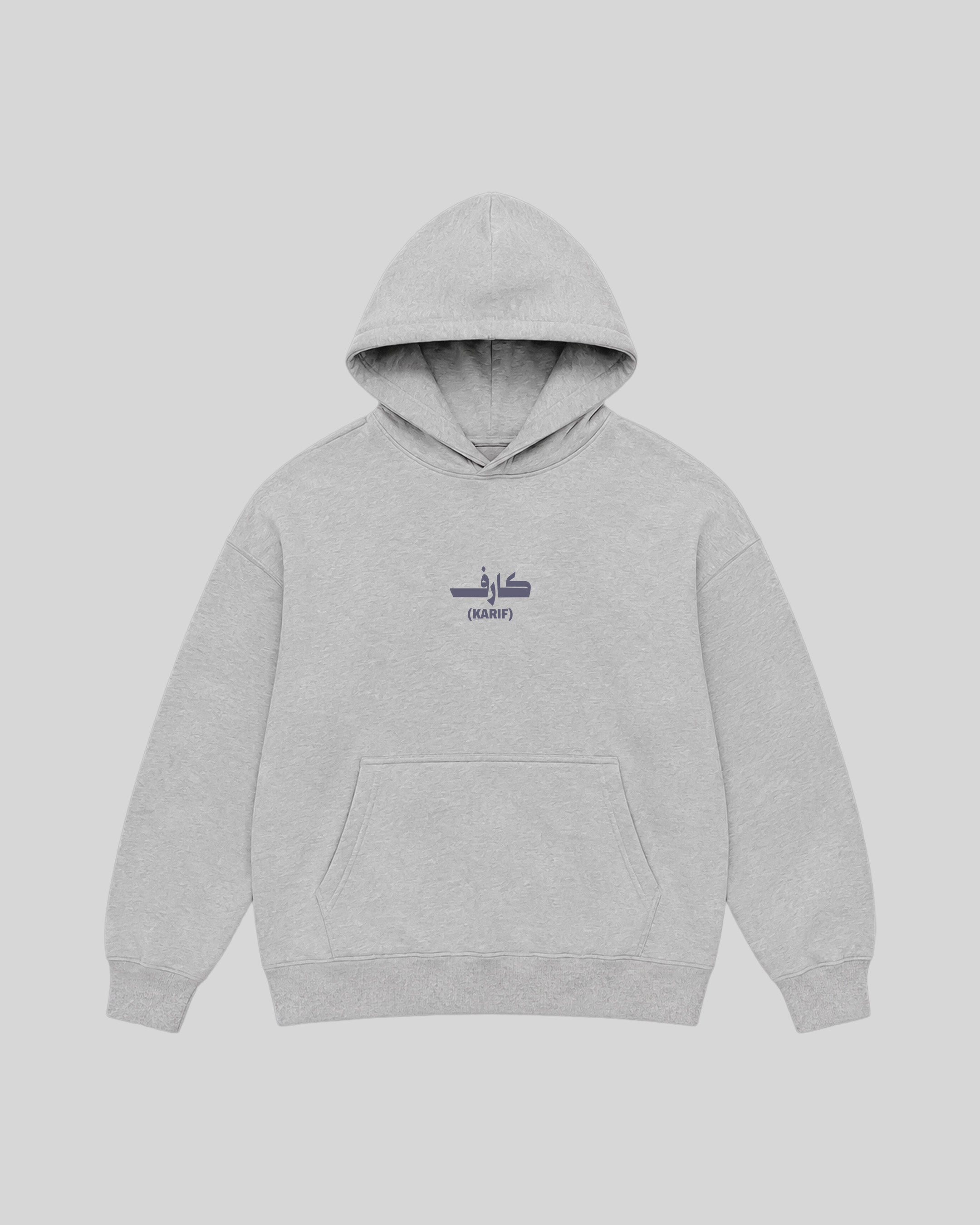 Karif Hoodie in grey, front view