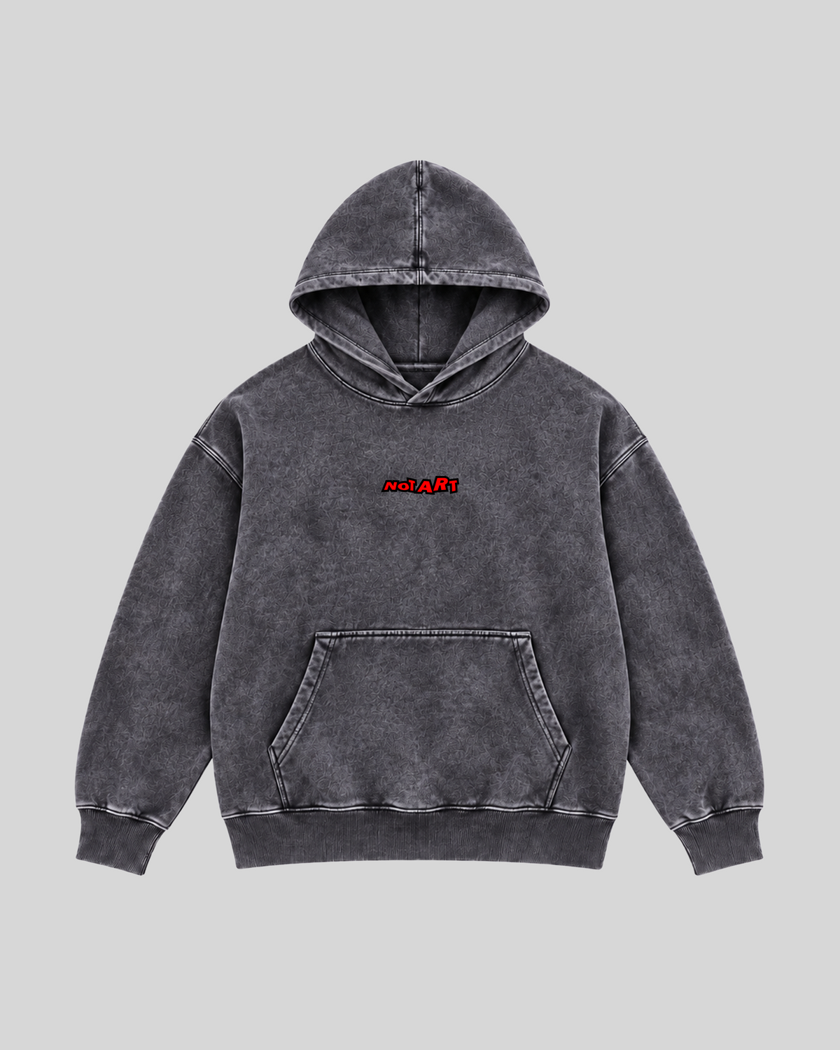 NOTART Original Washed Hoodie 3 Front DARK GREY
