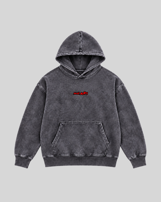 NOTART Original Washed Hoodie 3 Front DARK GREY