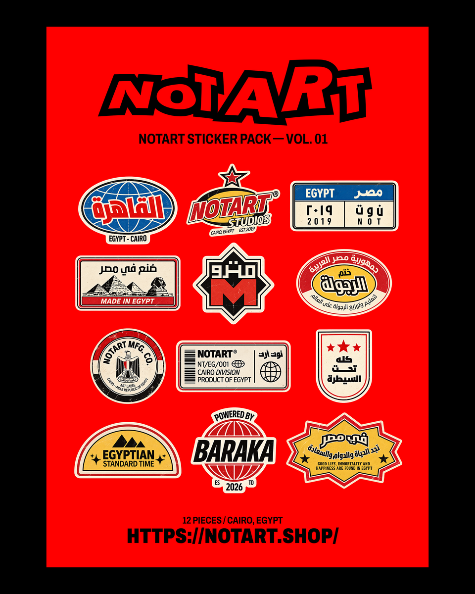 NOTART Sticker Pack Vol. 01 A4 sheet