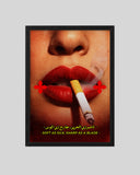 Soft Cut framed poster in a black frame