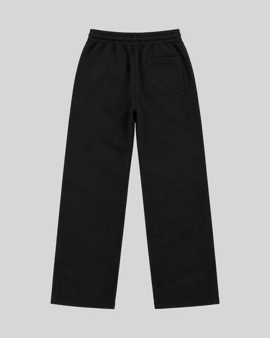 Trust Nothing Sweatpants — back black