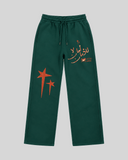 Trust Nothing Sweatpants — front green