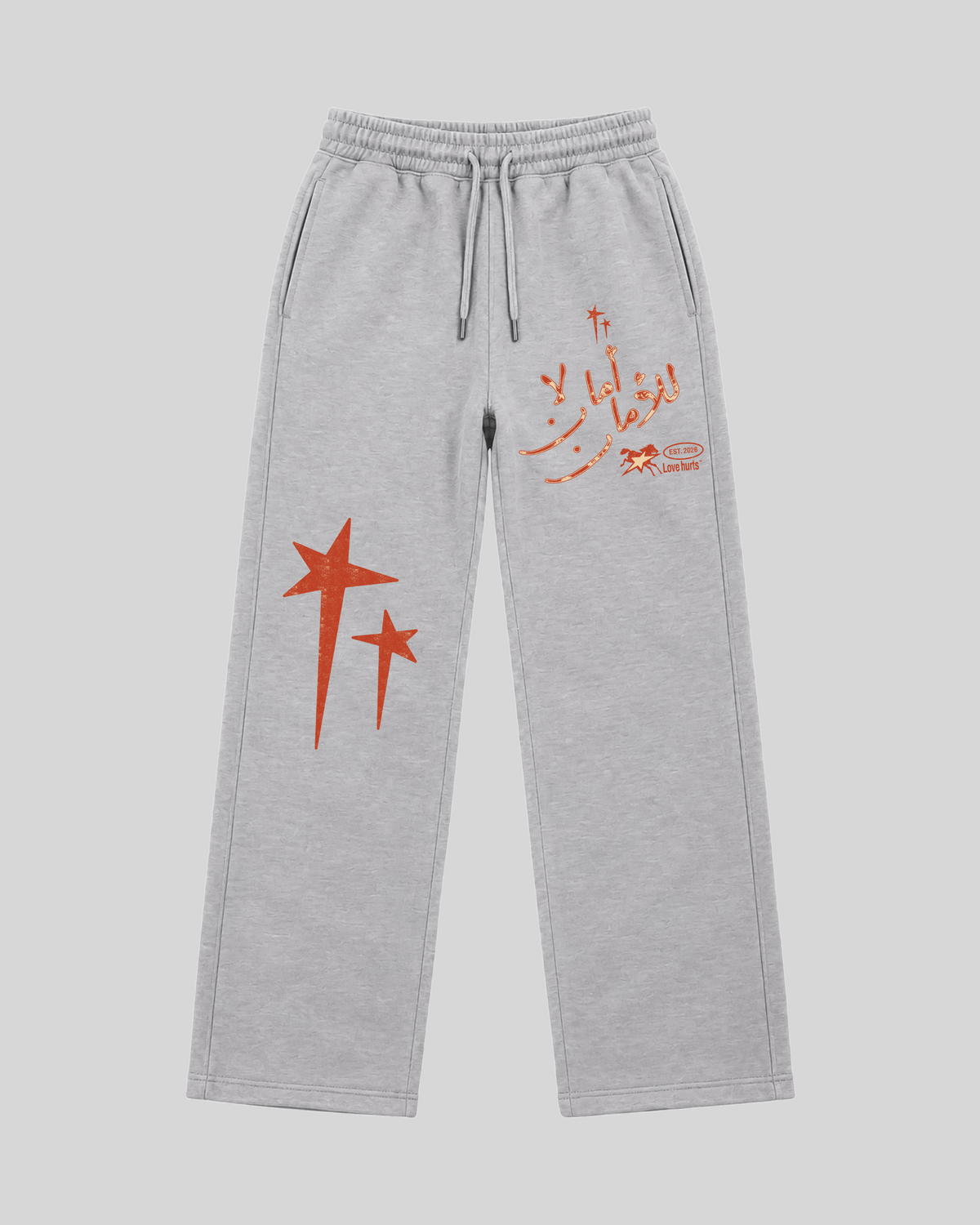 Trust Nothing Sweatpants — front grey